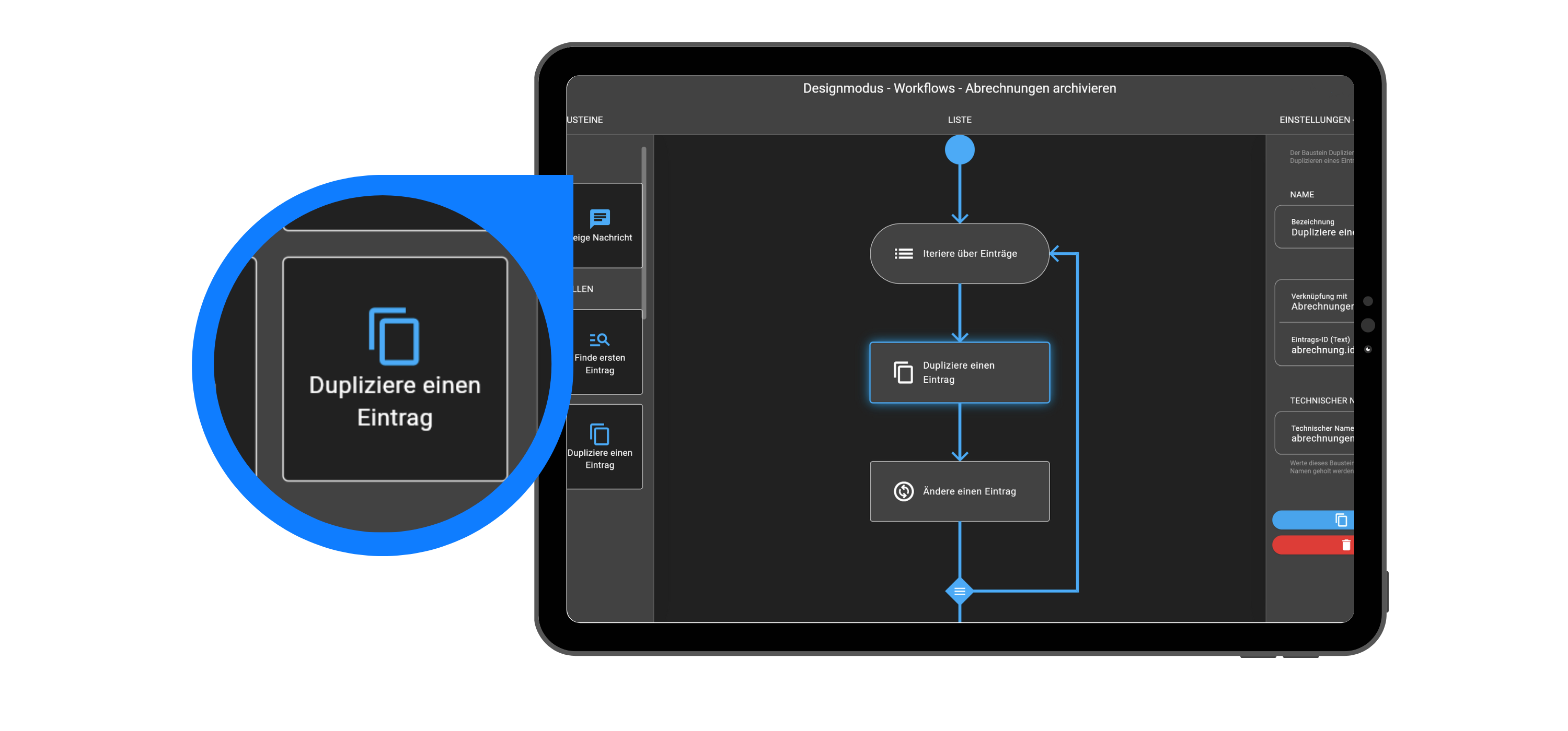 release duplicate record step